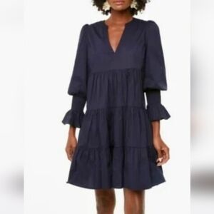 POMANDER PLACE Dark Navy Blue Kenzo Dress Sz S